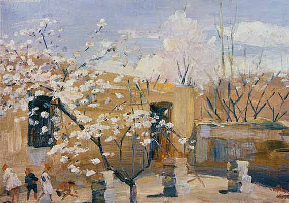 Oil on canvas over cardboard, 1935